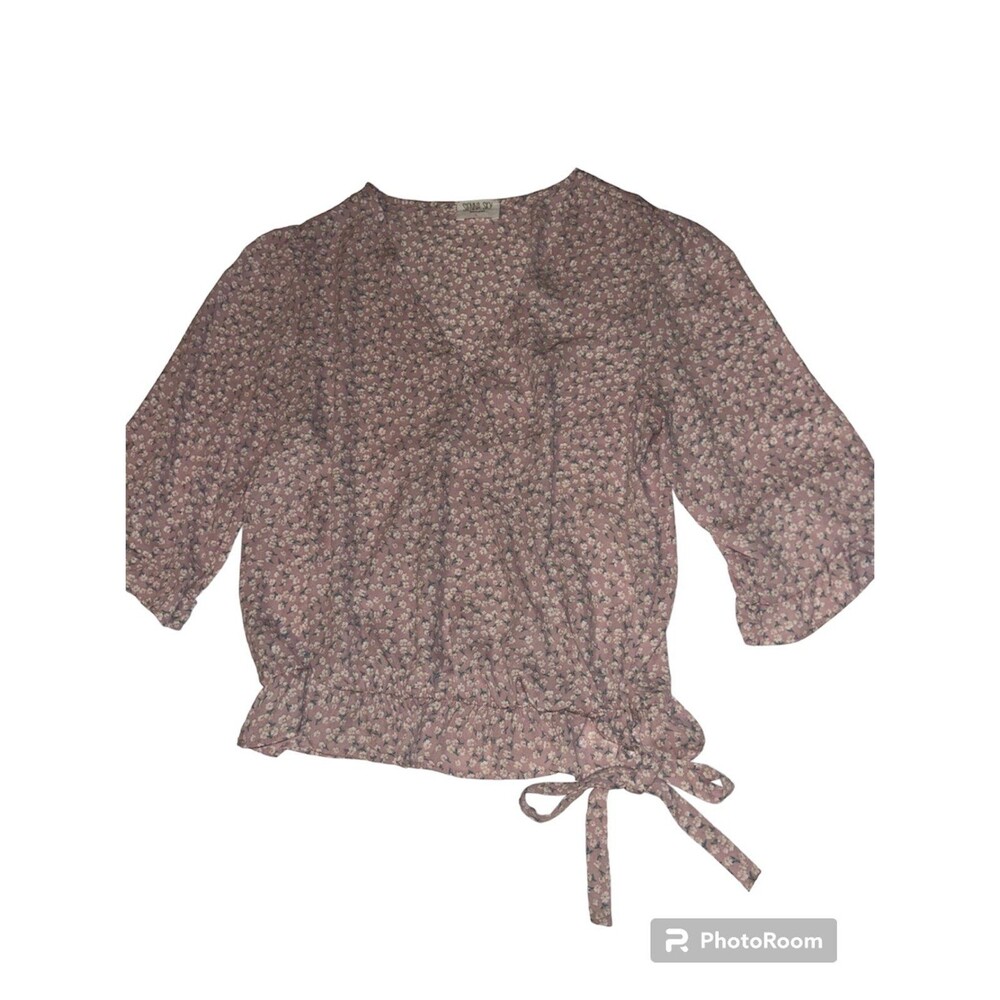 Sienna Sky Blouse size large flower pattern